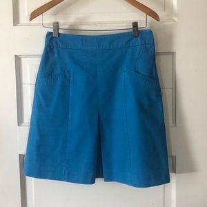 boden A line skirt, bright blue cotton size 2
